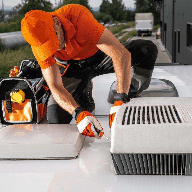 Chicago HVAC King Technician doing AC Repair in Orland Park